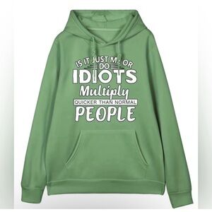 NEW Mens Sarcastic Humor Hoodie